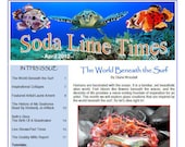 Ocean theme issue - April 2012 Soda Lime Times Lampworking Magazine - by Diane Woodall