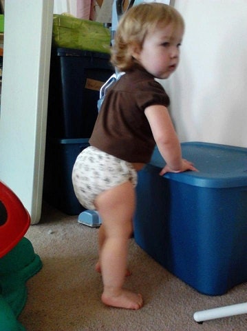 Large Fitted Cloth Diaper - Aliens Side Snapping 14 - 40lbs 3 4 5 6 Monsters BumbleBee Bottoms Boutique