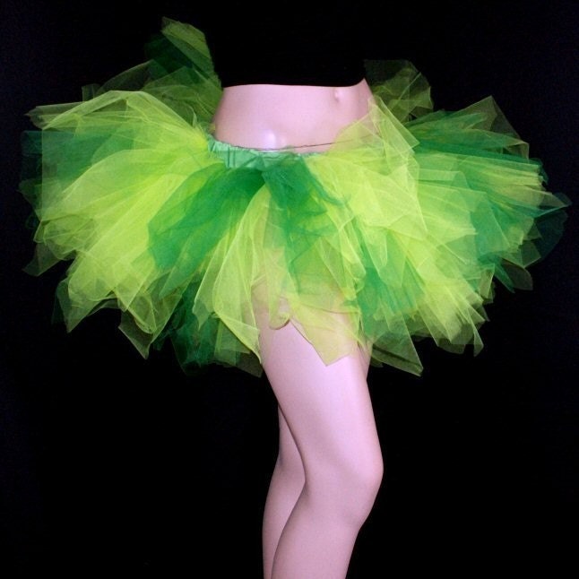 UV Absinthe Fairy Green Ragged Torn TuTu  Adult ALL Sizes MTCoffinz