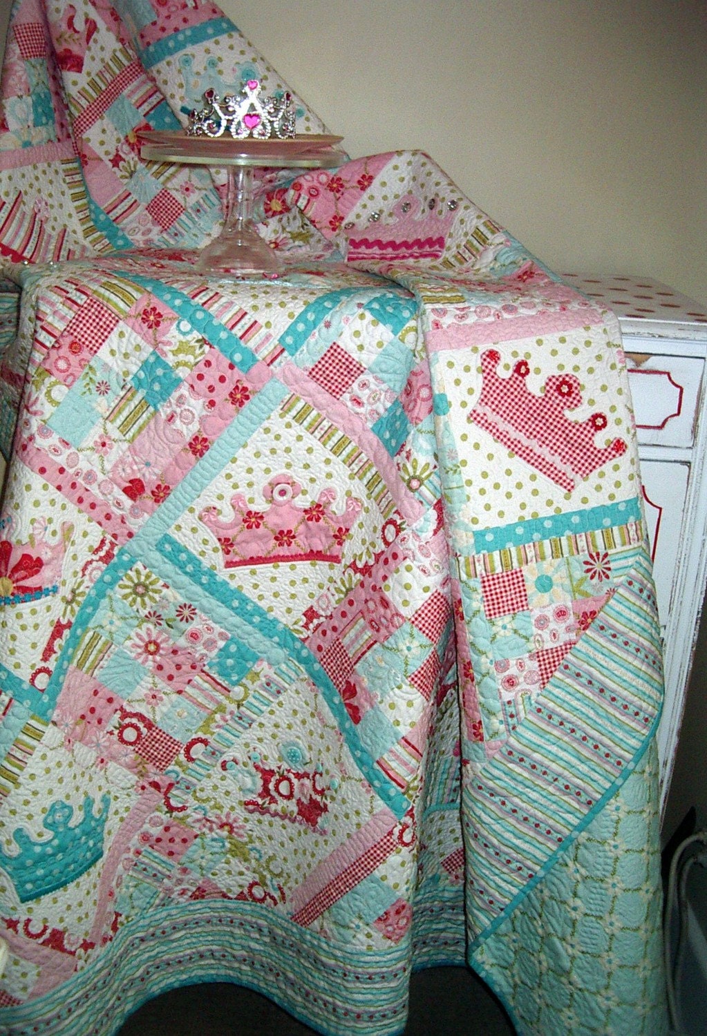 Dreaming Princess Crown Quilt PDF