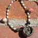 Beaded Pomegranate Faerie Necklace -- Handmade Fantasy Jewelry