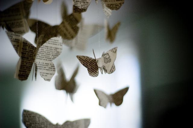 Wordy Butterfly Mobile