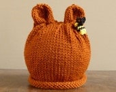 NEW - Infant Bear Hat Honey Bumble Bee Baby Newborn Photo Prop Bumblebee Halloween Costume