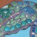 Turtle Blues Mosaic Wall Art  Summer Challenge WINNER