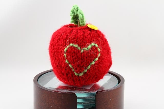I Heart Apple Jacket - Cranberry Red