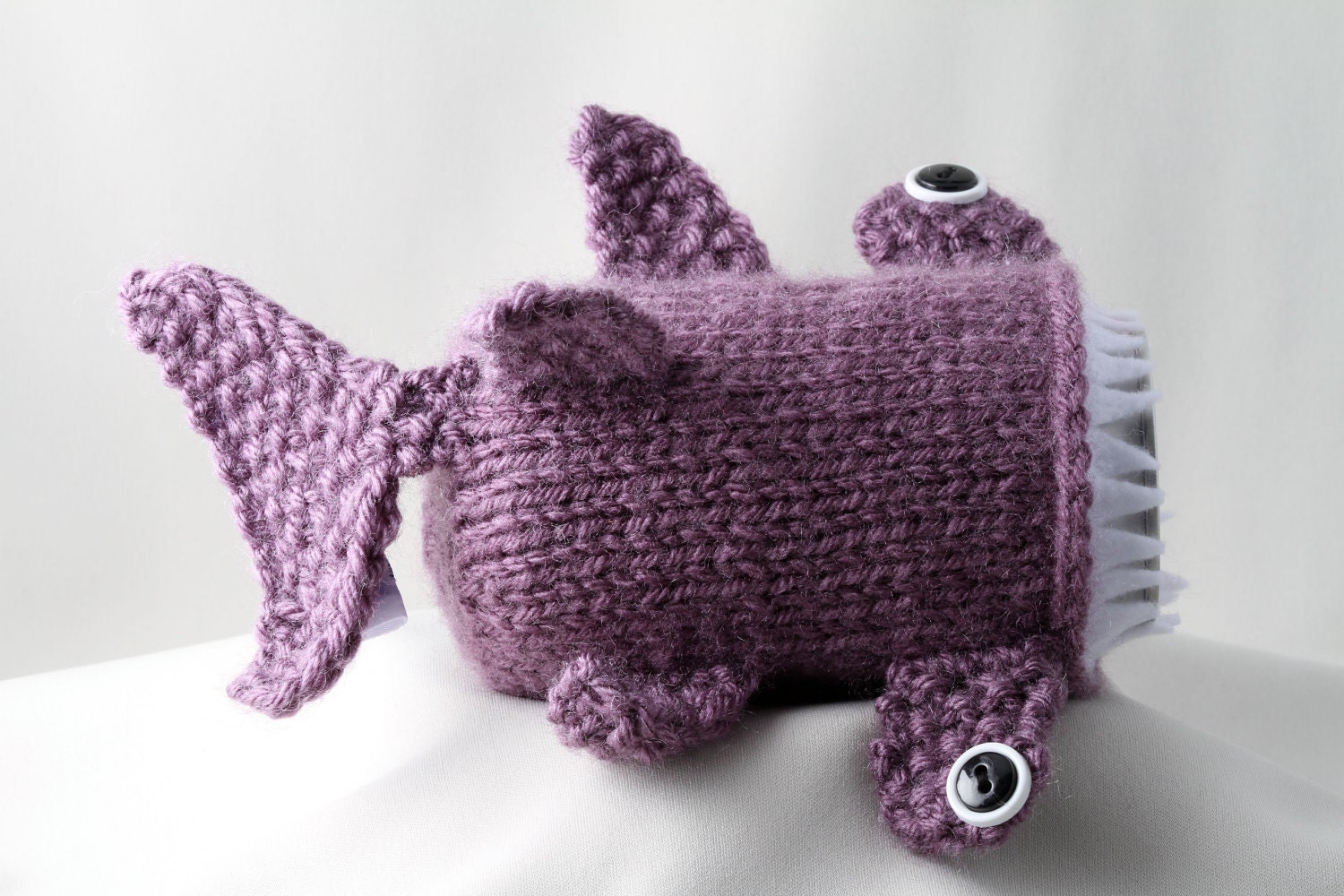 Hammerhead Shark for your Soda Can - Dusty Purple