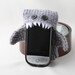 Monster Shark Silver Grey - Smart phone cozy - This item made it to the front page of Etsy