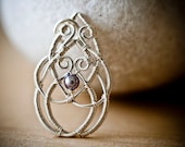 DIY Jewelry Pattern - Celtic Knot Pendant, Project Base Wire Jewelry Tutorial, DCHMT009