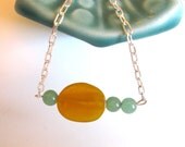 Agate and Amazonite Beaded Necklace