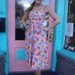 Vibrant & Fun 1960s Vintage Lanz Original Sundress in Crayon Box Colored Floral Print Dress nos w original tag 32 bust