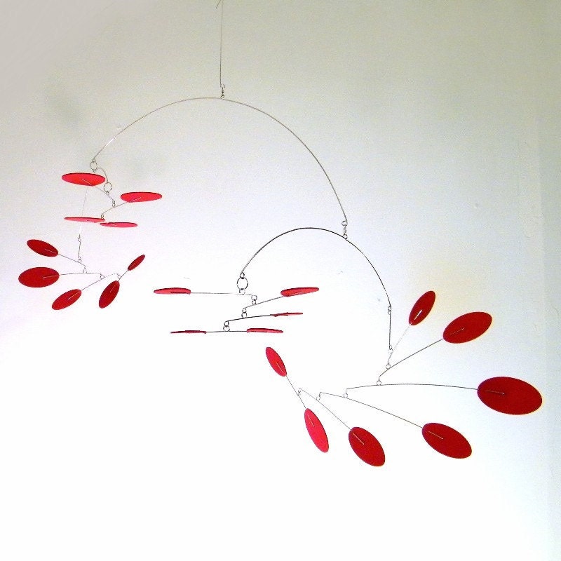 Modern Mobile - The Supernova, in Deep Red