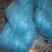 Teal Brushed Mohair Merino Yarn