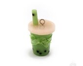 Green Apple Scented Bubble Boba Tea Charm