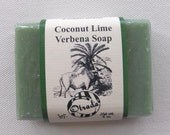 All natural soap Coconut Lime Verbena animal lovers gifts