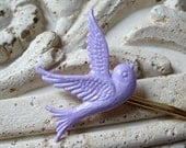 Light Purple Sparrow Bobby Pin, Purple Bird Hair Clip, Lavender, Lilac
