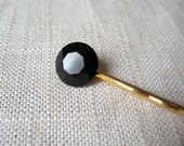 Black Rhinestone Bobby Pin, Black Crystal Hair Pin, Jewel Bobby Pin - Mix and Match