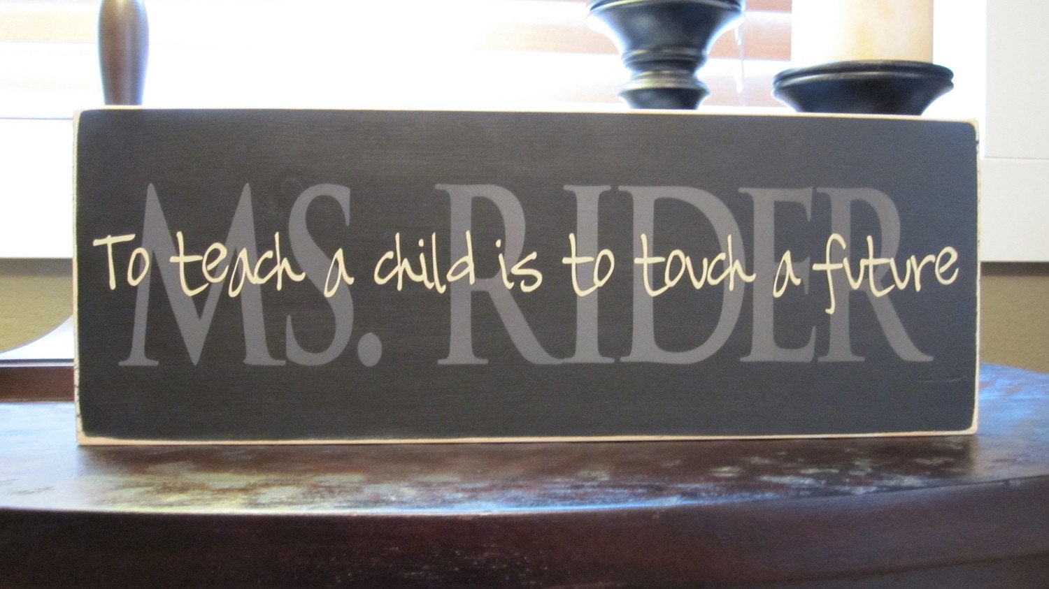 Teacher, Teacher Appreciation, Wood Sign, Plaque, Vinyl Lettering, gift, custom, home decor, Style TA5