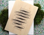 Banner Wooden Wedding Invitation