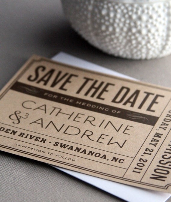 VintageTicket Save-the-Date