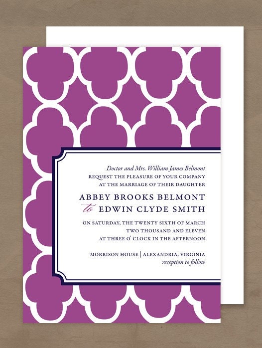 Modern Moroccan Invitation