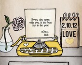 Customize Your Own Typewriter Message & choose your color