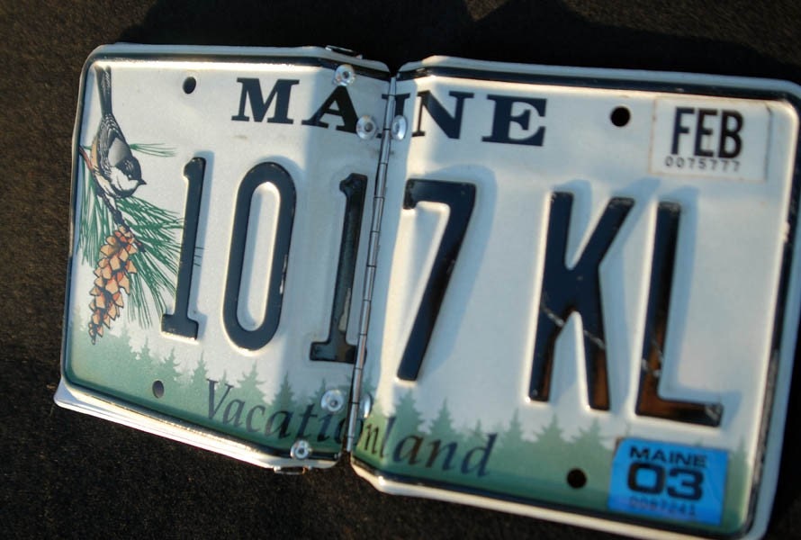 Maine License Plate