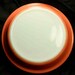 Pink Rimmed Milk Glass Pyrex Pie Baking Dish Vintage