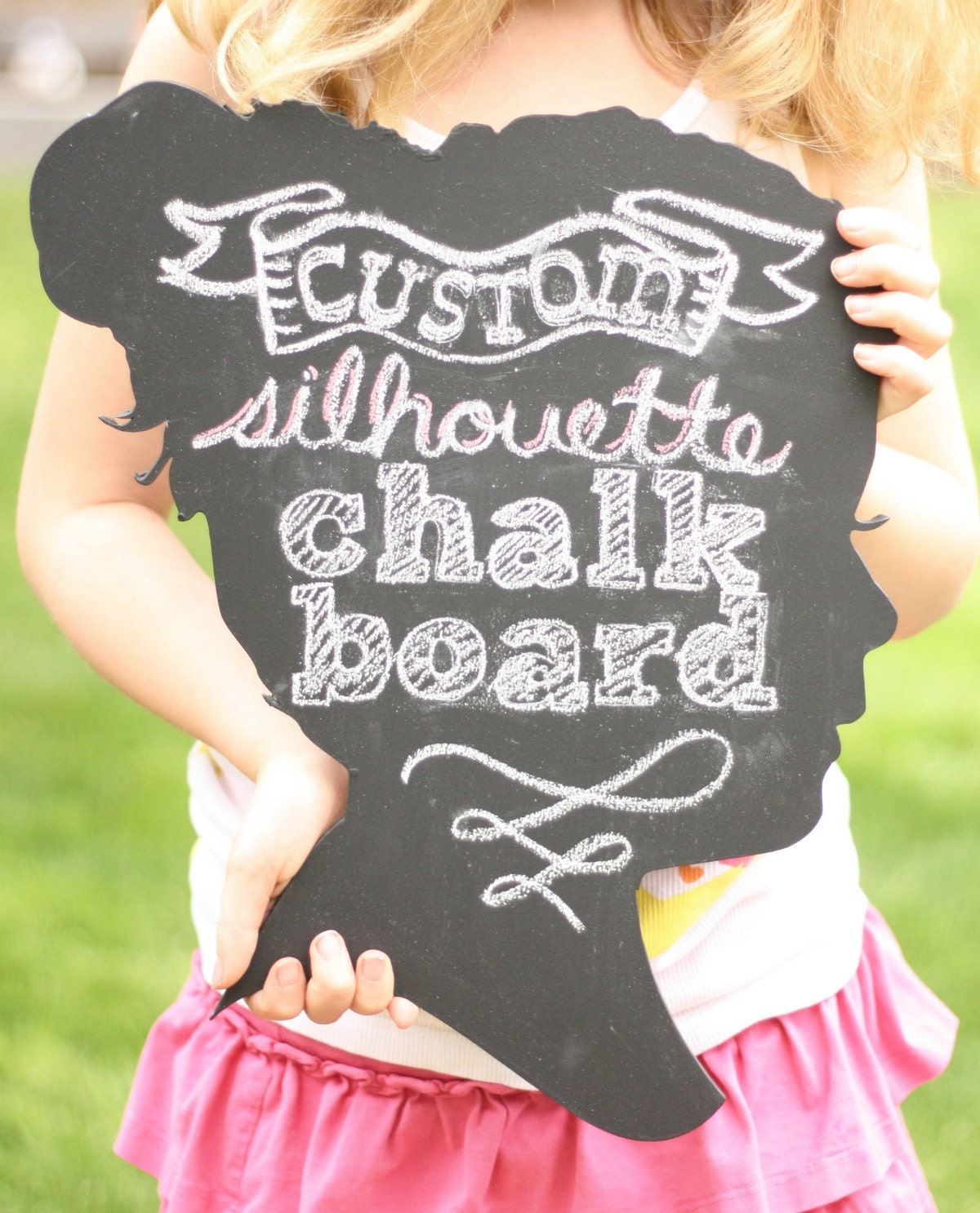 Custom Chalkboard Silhouette - made from your photo by Simply Silhouettes