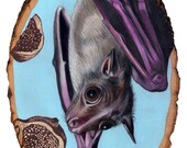 One Two Three Three figs Ah Ah Ah Ah bat print 11x14