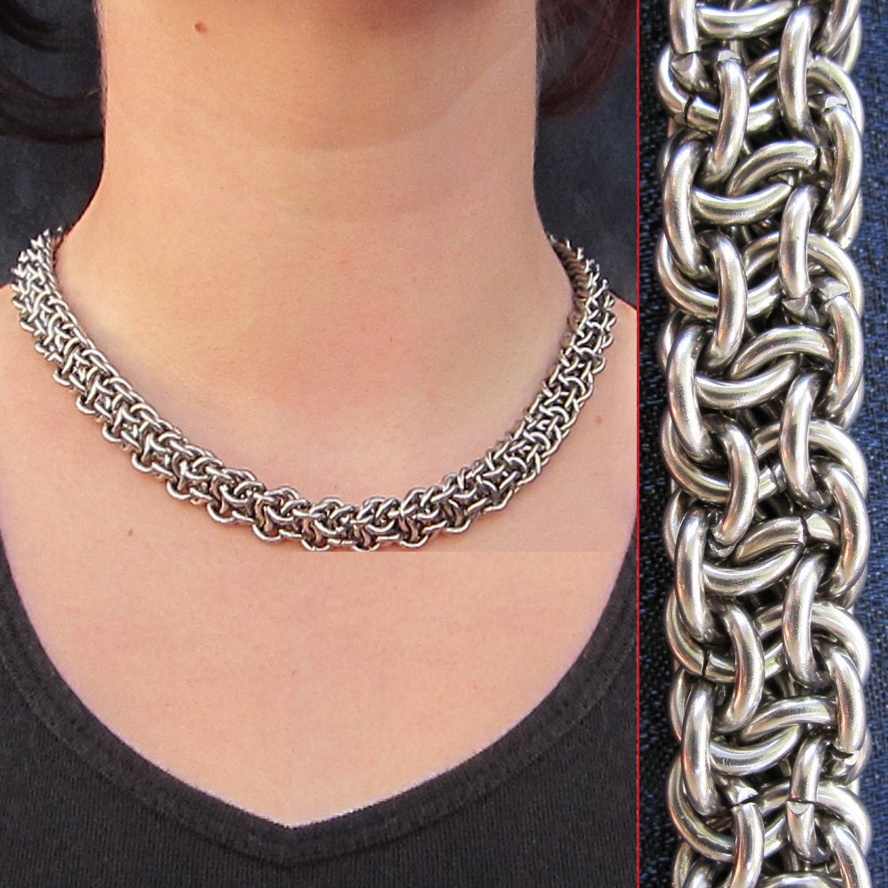 Necklace - Vipera Berus (Basketweave)