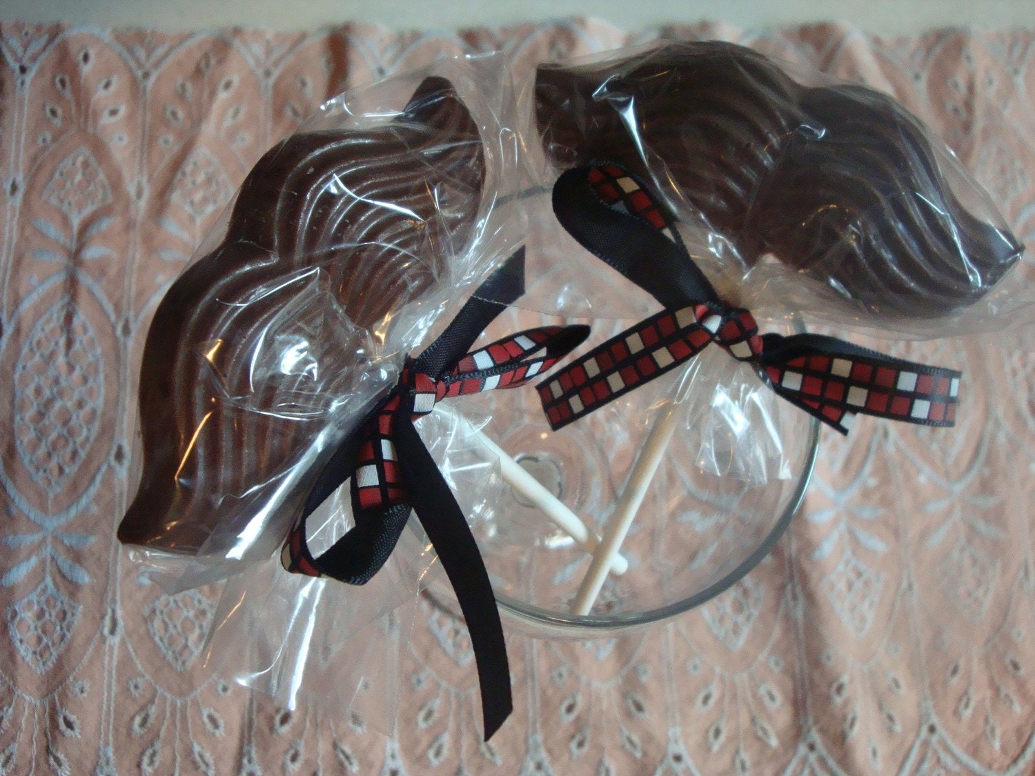 1 dozen Chocolate Mustache pops  Great for parties birthdays