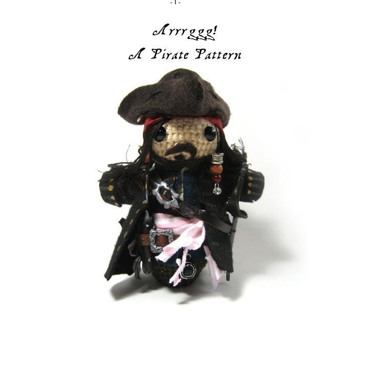 Pirate Amigurumi Clothes and Accessories Pattern