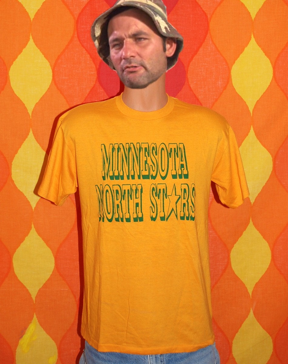 vintage 80s tee shirt minnesota NORTH STARS defunct hockey nhl t-shirt Large dallas