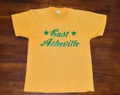 vintage 80s tee shirt east ASHEVILLE 8 t-shirt XS team uniform wnc all stars