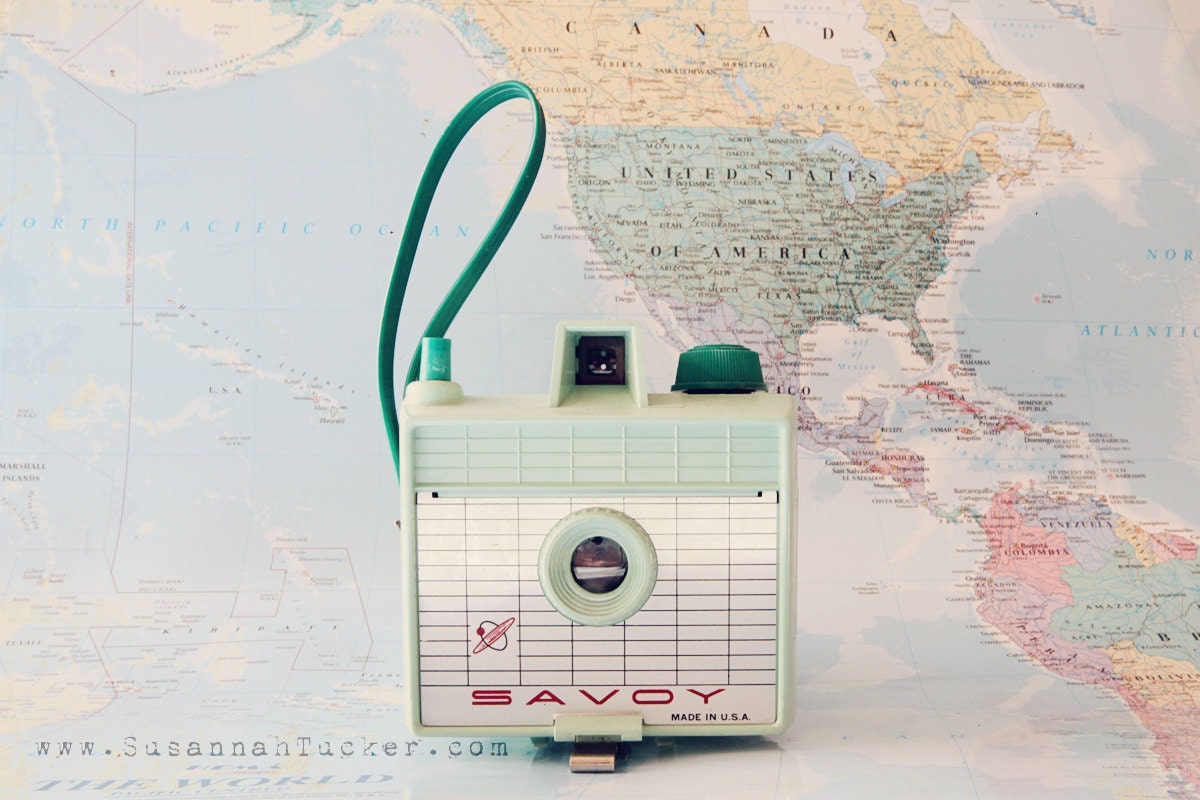 Take me with you - pastel toned vintage camera 8x12 photograph