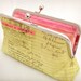 clutch purse, chartreuse telegram