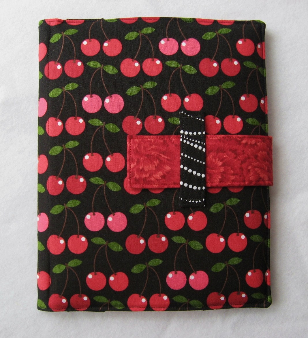 iPad case iPad 2 iPad 3 cover stand Cherry fabric ipad cover