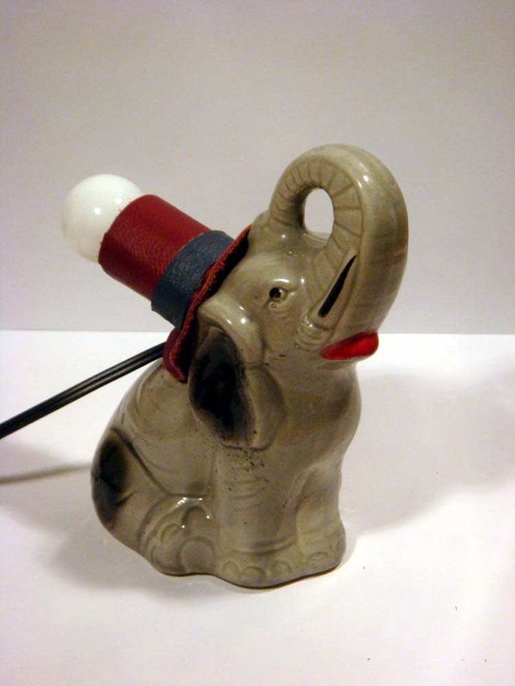Patriotic Elephant Lamp Light