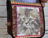Messengerbag with cute cat