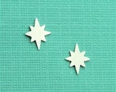 Tiny Nautical North Star Stud Earrings