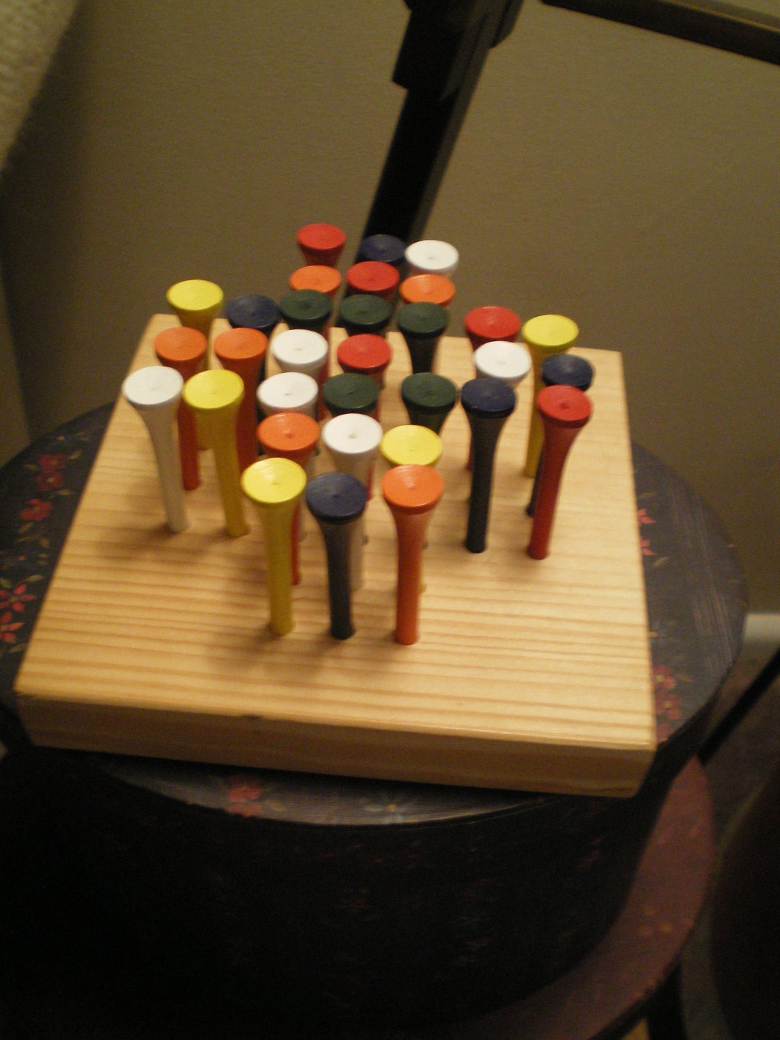 Handmade Jump the Peg Game - Great Memory Exercise