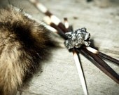 Howling Wolf Ring in Sterling