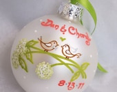 Love Birds-Custom Personalized Wedding Ornament