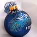 Peacock Wedding Ornament - Personalized