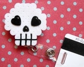 skully id badge holder