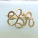 Handcrafted Monogram Ring (14k gold filled)