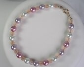 Pastel Pearl Confetti Beaded Bracelet