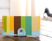 BiFold Wallet Clutch - Handmade Wallet / City in the Sky -- PREORDER