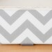 Handmade Wallet - BiFold Clutch Wallet / Chevron in Storm Gray -- PREORDER