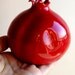 Porcelain Red Pomegranate Vase - IN STOCK